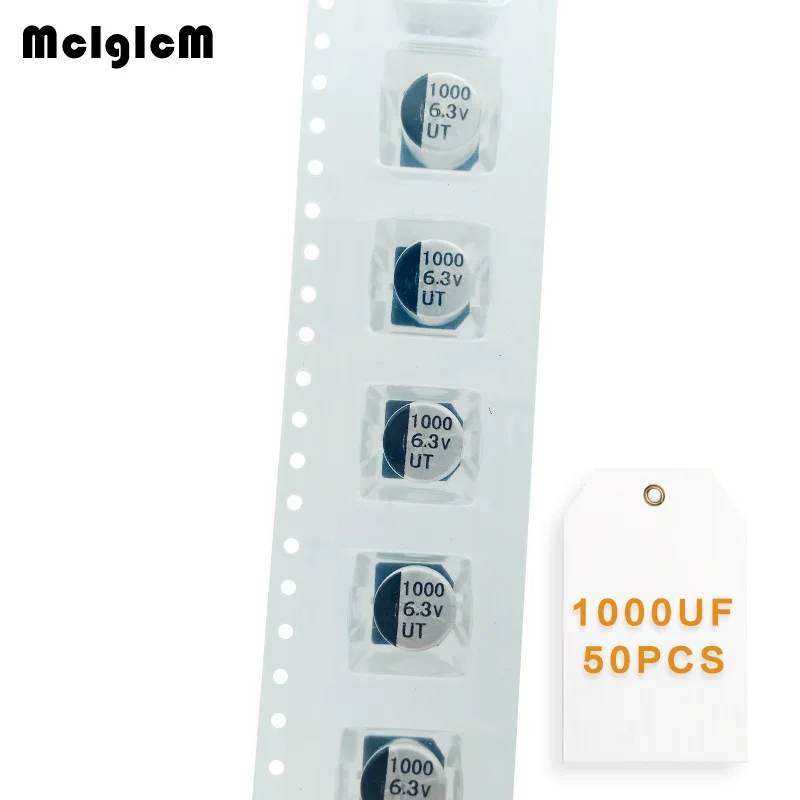 

108 1000 мкФ 6,3 В 16 В 8*10,2 мм 10*10,2 мм SMD Алюминиевый Электролитический Конденсатор 1000 мкФ