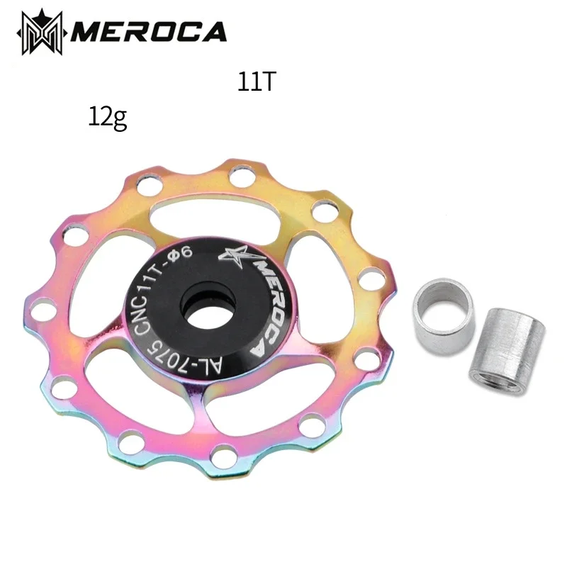 Meroca Bike Jockey Wheel Puleggia Deragliatore Posteriore 11T 13T Lega Di Alluminio Guida Bici Cuscinetto In Acciaio