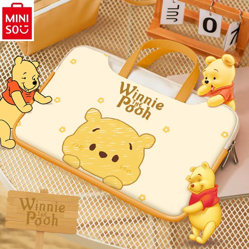 Miniso Disney Cartoon Winnie The Pooh 14 "Laptop Tote Bag 13.3 Borsa Per Laptop Per Studenti