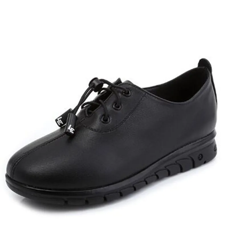 

2022 New Spring High Quality Soft Cowhide Women Leather Sneakers Flat Casual Comfortable Shoes Flat Large Size Trendy Shoes