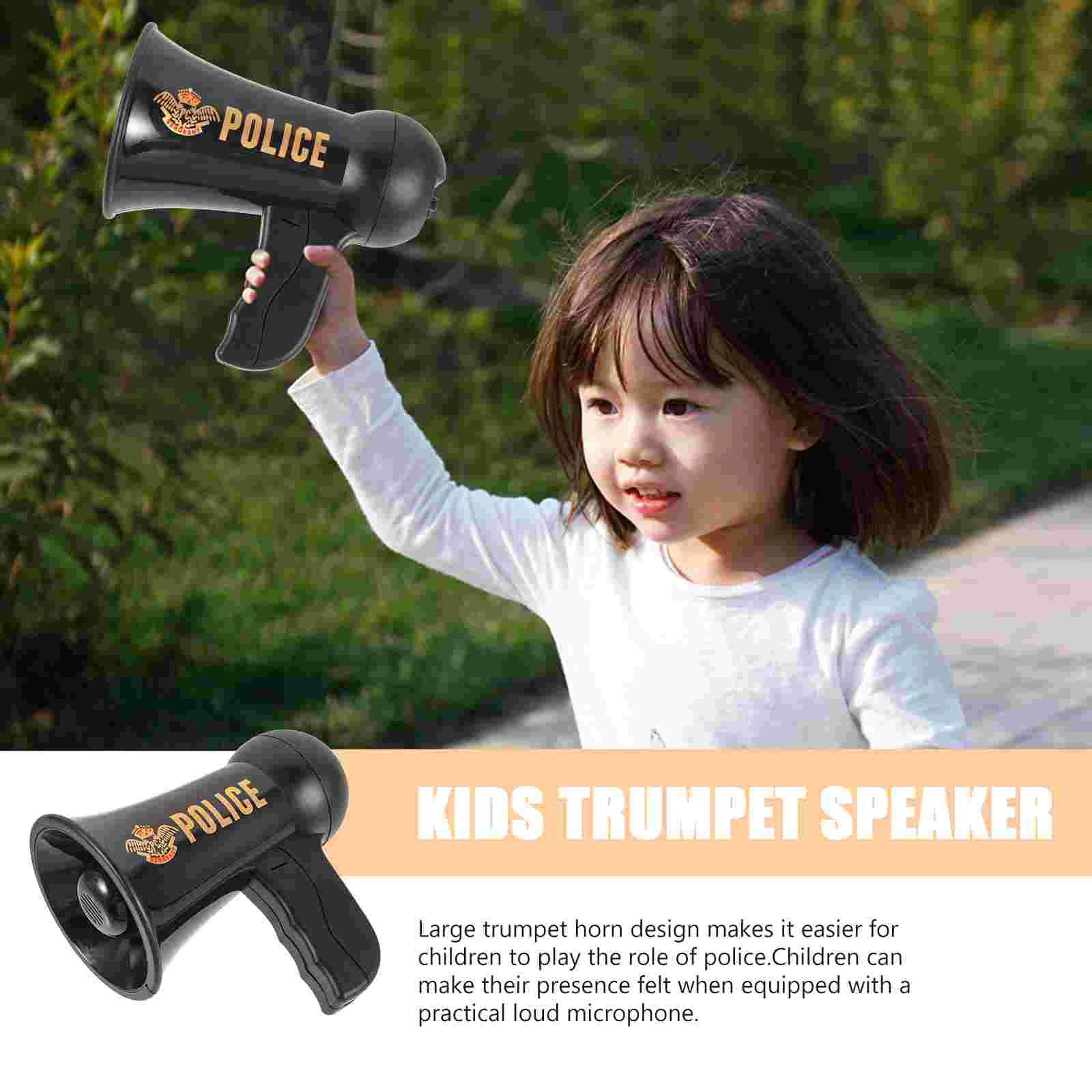 Trumpet Horn Speakers Sound Pretend Play Dress Child Cosplay Loudspeaker Clothing Kids