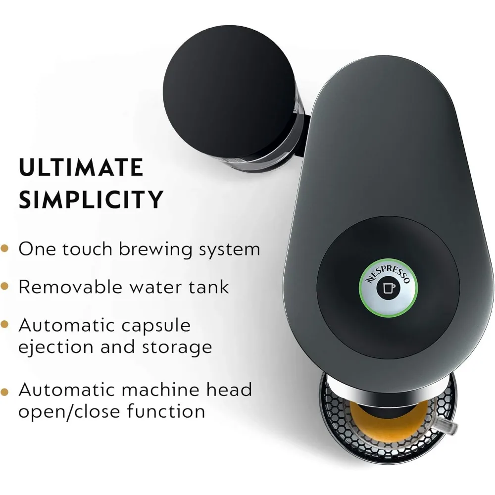 Deluxe Coffee and Espresso Machine, With Milk Frother, Maker Capsules Italian Capsule Kitchen Appliances Home