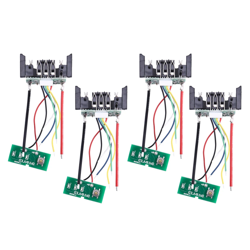 4Pcs DCB200 Li-Ion Battery PCB Charging Protection Circuit Board for Dewalt 18V 20V DCB201 DCB203 DCB204 10s 36v 35a li ion lipolymer battery protection board bms pcb for e bike electric scooter