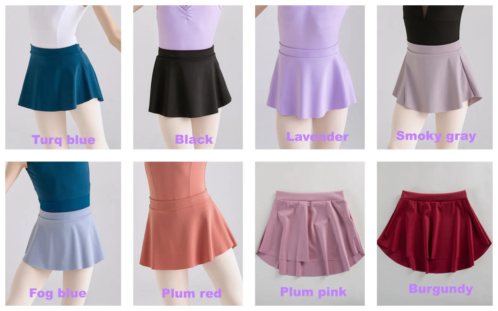 Hochwertige Kinder Mädchen Kinder Kind viele Farben Matt Nylon Spandex Training Tanzkleidung Ballettröcke – Detail 34