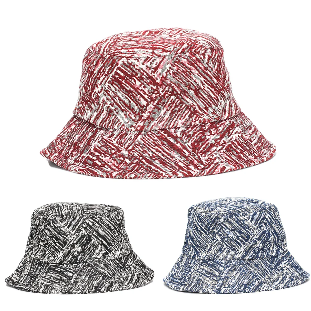 New Fashion Crossed Tie-Dye Threads Sackcloth Quality Fisherman Caps For Men Women Outdoor Versatile Photo Shoot Bucket Hat Dy25