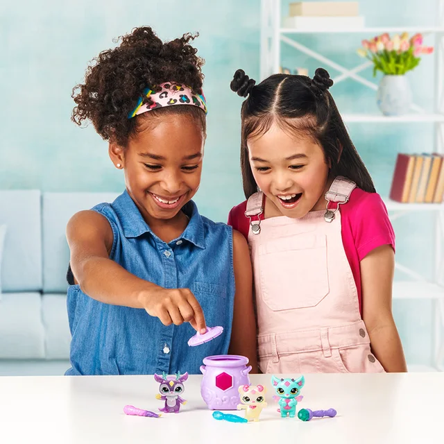 Genuine Magic Mixies Mixlings Sparkle Magic Mega 4 Pack Magic Wand Reveals Magic Power Toys 2