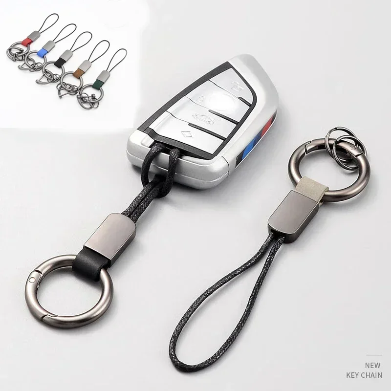 Carbon Fiber Style Keychain 360 Rotatable Universal Fit