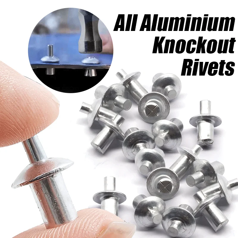 10010PCSAluminumCoreExpansionRivetsHeadPercussionTapping