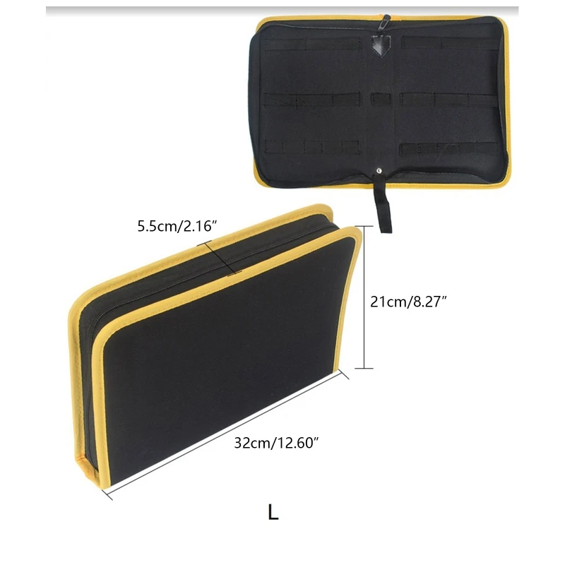 Upgraded Repair Tools Holder Bag Electrician Tool Storage Pouch for Screwdrivers 6
