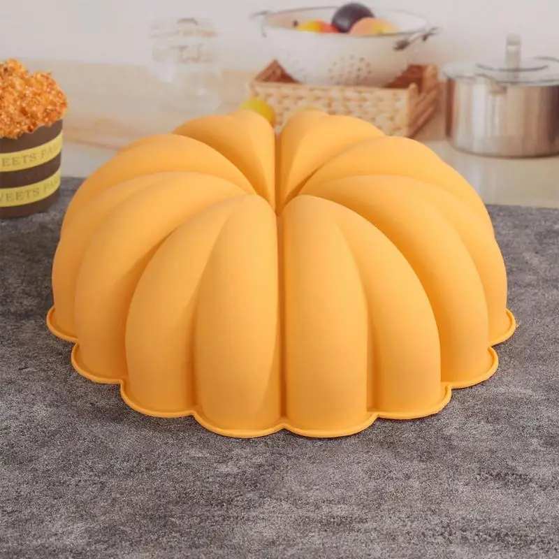 Pumpkin Silicone Mold For Soapss 6 Cavity Autumn Silicone Molds For Baking Harvest Theme Chocolate Fondant Mold Candy Molds