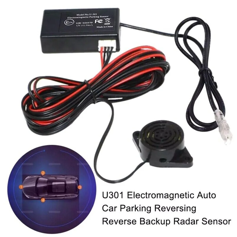 Electromagnetic Auto Car Parking Sensor Reversing Reverse Backup Radar Buzzer Alarm No Drill No Hole Car Detector car safety system
