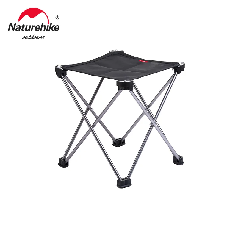 Naturehike L01 Camping Stool Outdoor Hiking Travel Quick Open Folding Aluminum Alloy Chair Lightweight Portable Picnic BBQ Seat