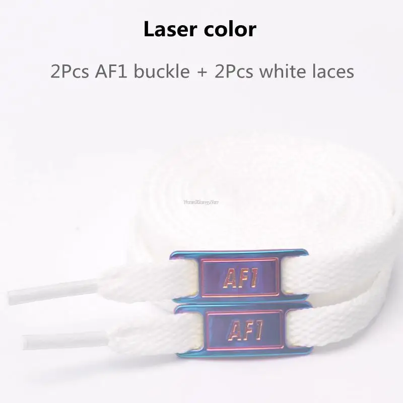AF1 Shoelaces White Flat Laces Air Force One Shoe Decoration 23