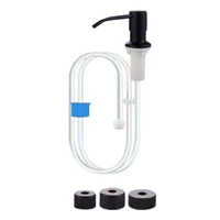 Kitchen Tool Stainless Steel Soap Dispenser with Flexible Silicone Hose for Easy Refills for Bathroom and Kitchen 2