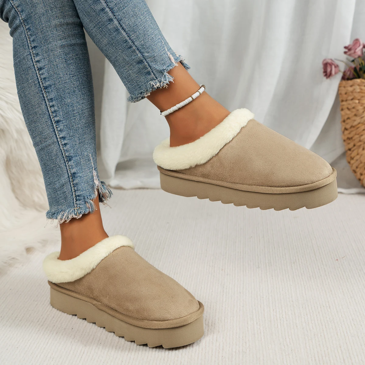 Women's Fluffy Slippers Canada | EvaCozy™ Warm Winter Shoes