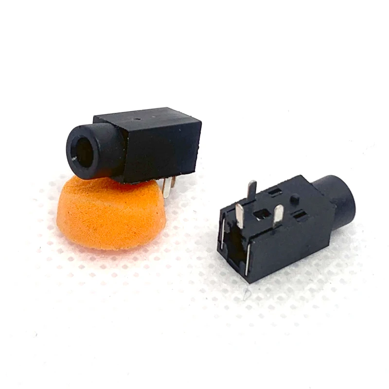 오디오 잭 PJ-211A 수평 3 핀 플러그인 DIP 모노 스테레오 감지 헤드폰 베이스 커넥터, 2.5mm, 10 개