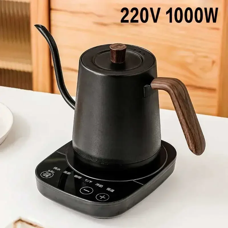Electric Kettle 1000W Gooseneck Smart Coffee Pot Temperature Control 800ml 220V Fast Heating