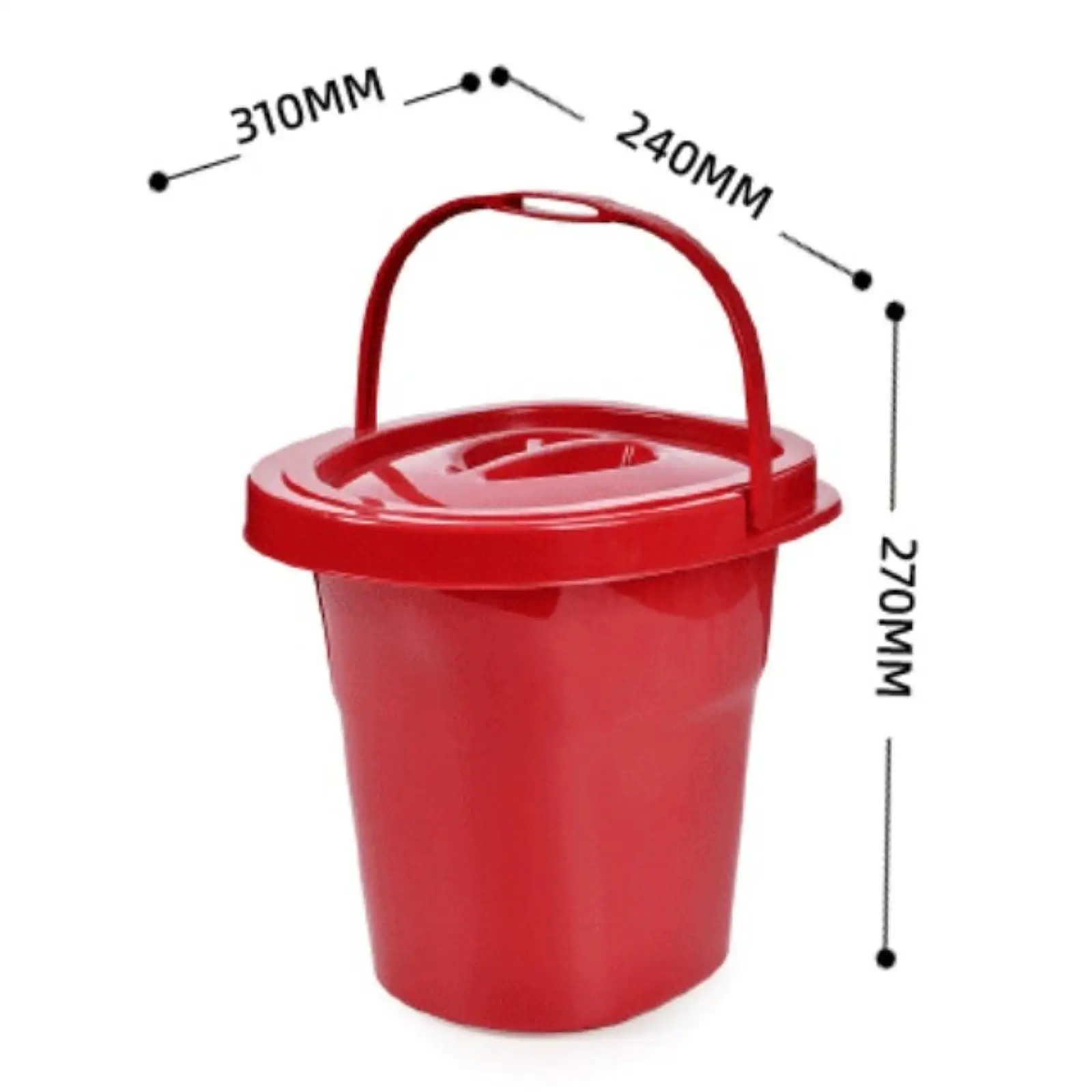 Travel Urine Pot with Handle and Lid Pee Bucket for Bedroom Senior Citizen 6