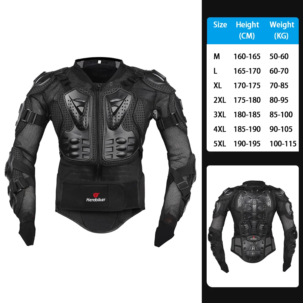 Men's Anti-Fall Wear-Resistant Motorcycle Body Armor Jacket