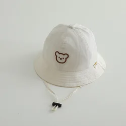 Adorable Bear Design Children's UV Protection Summer Bucket Hat - 46 - 48cm (Bear5)