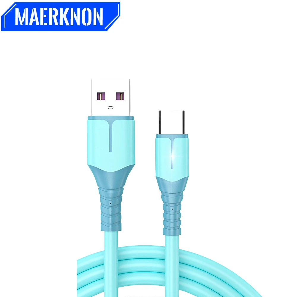 

5A Fast Charging Wire Cable USB Type-C For Samsung S21 S20 Xiaomi 12 Huawei P50 P40 POCO f3 Realme Data Cord Type C Data Cable