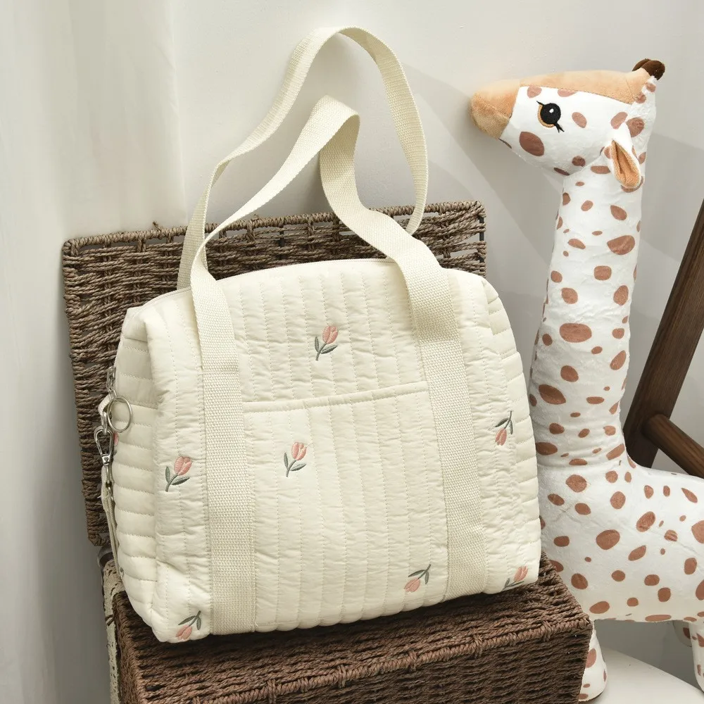 Mommy Bag Diaper Nappy Bag Baby Stuff Organizer Cotton Handbags Caddy Storage Bag For Mom Cute Bear Babies Accessories