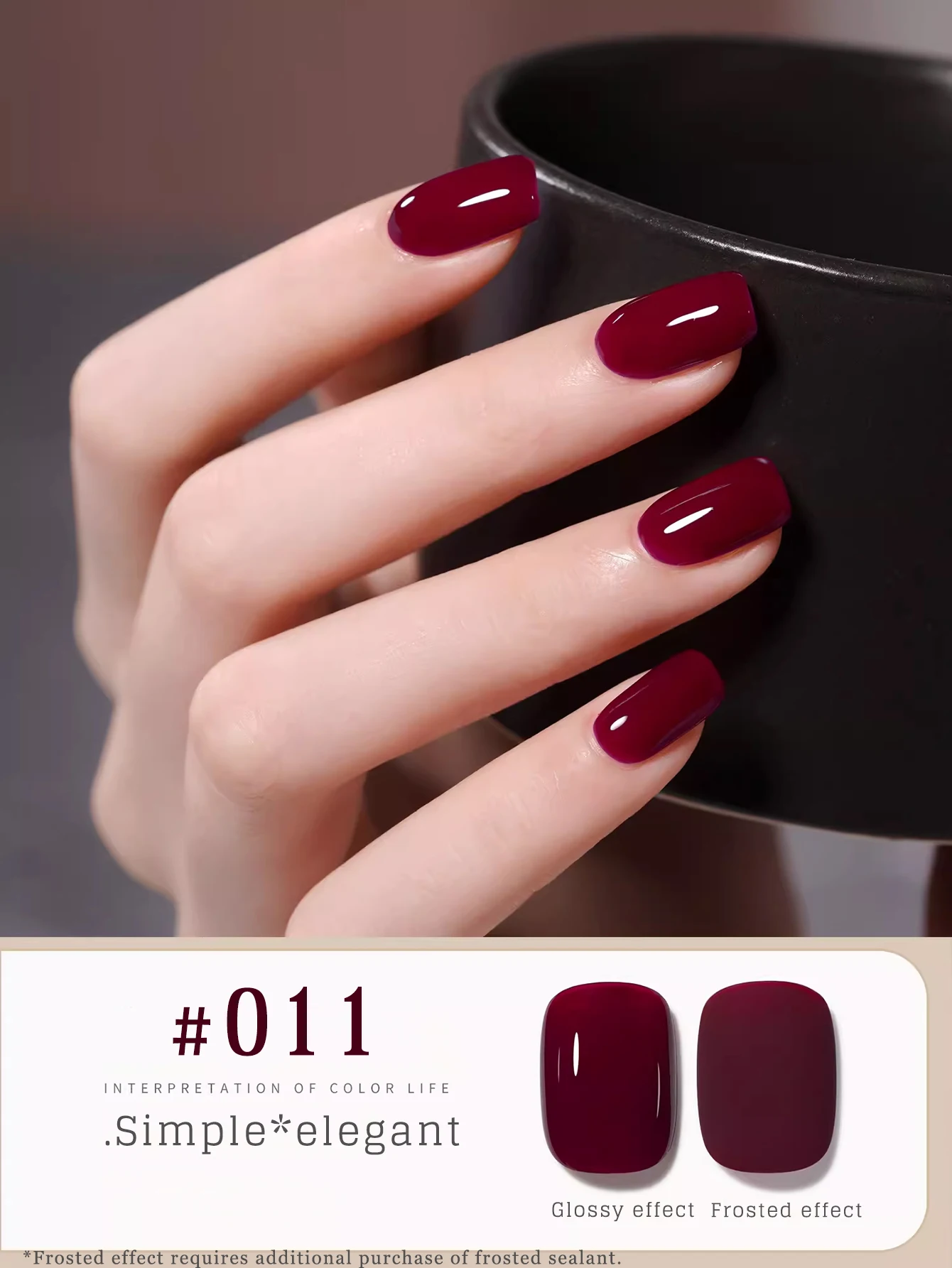 MIANEL 12ML/PCS Ankola Red Nail Polish 2024 Autumn Top Selling Gel Nail Polish Whitening Red Brown Cherry Wine Red Nail Polish 3
