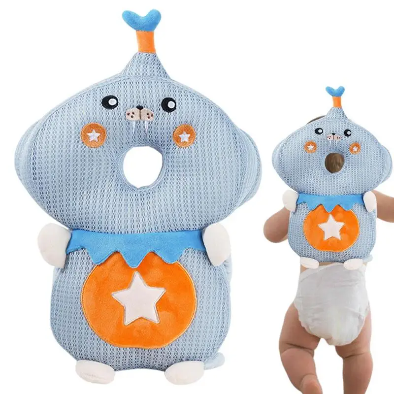 Toddler Safety Back Cushion Anti-Fall Safety Baby Fall Protection Baby Head Protector Cushion Backpack With Cartoon Animal Baby cute cartoon baby head protection cushion protective travel car seat head neck pillow anti fall baby protect safety accessories