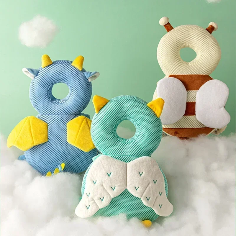 1-3T Toddler Baby Head Protector Safety Pad Cushion Back Prevent Injured Angel Bee Cartoon Security Pillows Protective Headgear Baby & Maternity