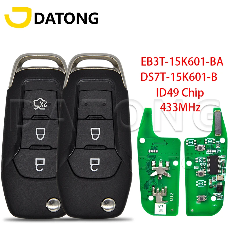 Datong World Car Remote Control Key Fit For Ford KA Mondeo Glaxy S Max
