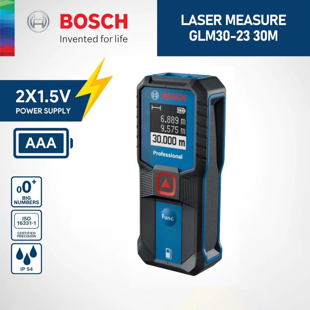Bosch 30m GLM 30-23 Red Laser Range Finder Measuring Tool Bosch Measuring main image 0