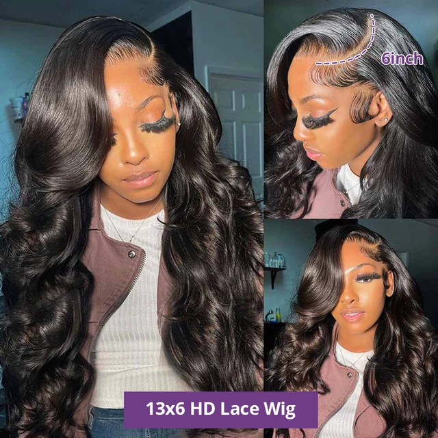 Body Wave 13x4 13x6 360 Hd Transparent Lace Front Wigs Human Hair Wig Brazilian 30 40 Inch Body Wave Lace Frontal Wig For Women 2