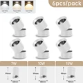 6 pieces White