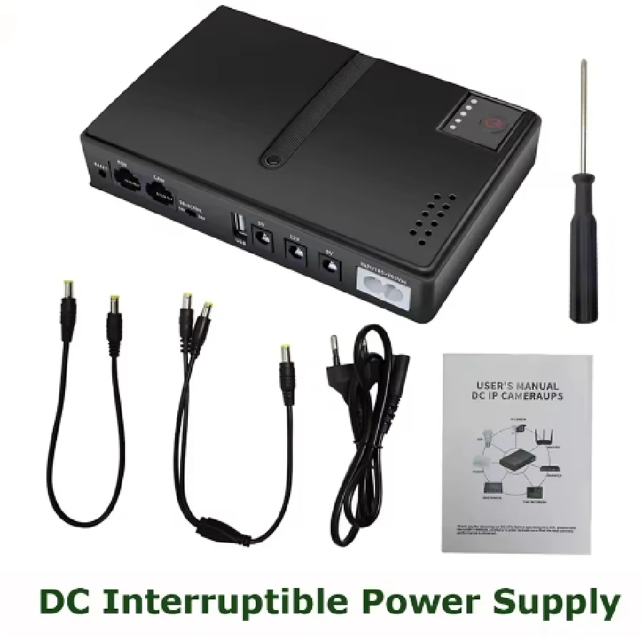 & Dc מיני dc ups מיני dc ups uncerable כוח אספקה 18650 גיבוי סוללה להחלפה 5v 9v 220 עבור מודם הנתב wifi