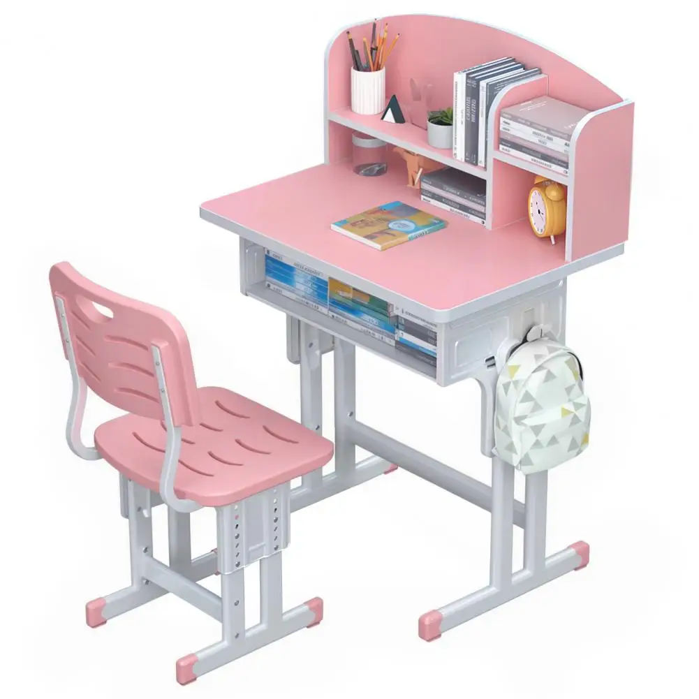 Wooden Kids Study Desk and Chair Set 5