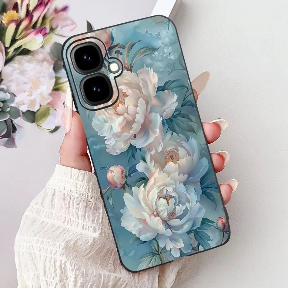 Elegant Floral Butterfly Soft Silicone TPU Phone Case
