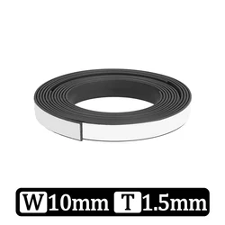 Versatile Self - Adhesive Magnetic Strip for DIY Projects and Storage Solutions (W10mm x T1.5mm)