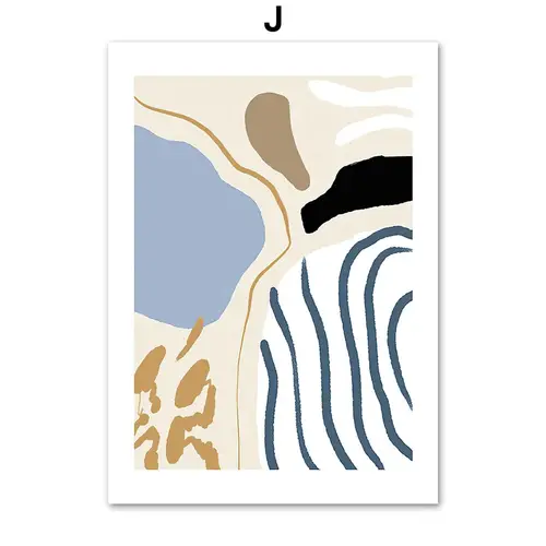 Abstract Blue Stripes Ocean Matisse Girl Flower Vase Wall Art Canvas Painting Posters And Prints Pictures For Living Room Decor - Image 19