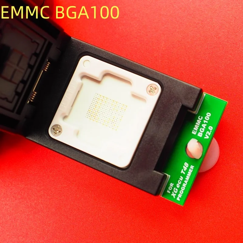 XGecu T48(TL866-3G) 프로그래머용 100% 오리지널 EMMC BGA100 어댑터 소켓 새로운 V2.0 듀얼 헤드 프로브 홀더, 안정적인 접점