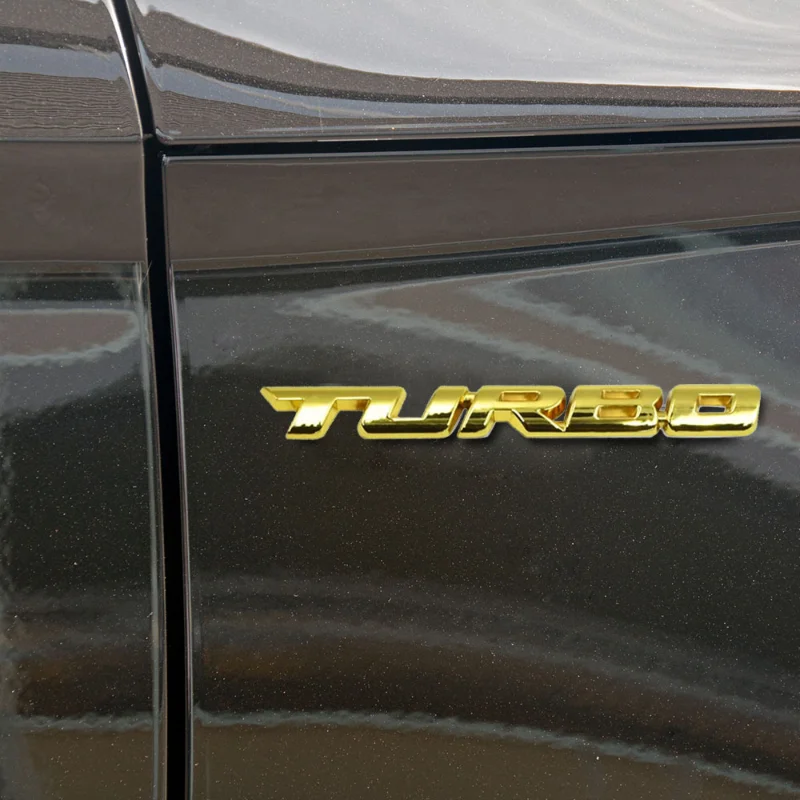 

Металлическая 3d-наклейка с надписью Turbo, наклейка на заднюю дверь автомобиля, багажник, бампер, наклейка на мотоцикл, грузовик, эмблема, значок, украшение