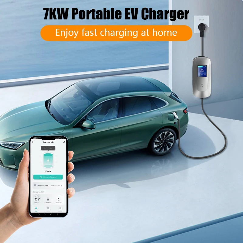 

TAYSLA Electric Car Charger 16A 3.5KW TYPE 2 Portable EV Charger J1772 Type 1 Charging Cable 80V-260V for Electric Vehicle Car
