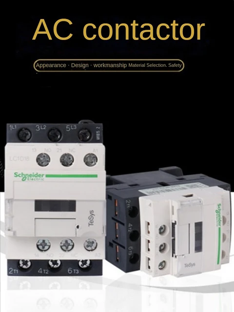 Types of AC Magnetic Contactor Coil Rated Voltage 220-230V 380-400V - China  12 Volt Contactor, LC1d09 Contactor