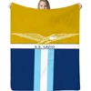 Nap Blanket Bed Lazio Logo Thermal Blankets for Bed Designer Throw Blanket for Sofa Luxury Home and Decoration Blankets & Throws 4