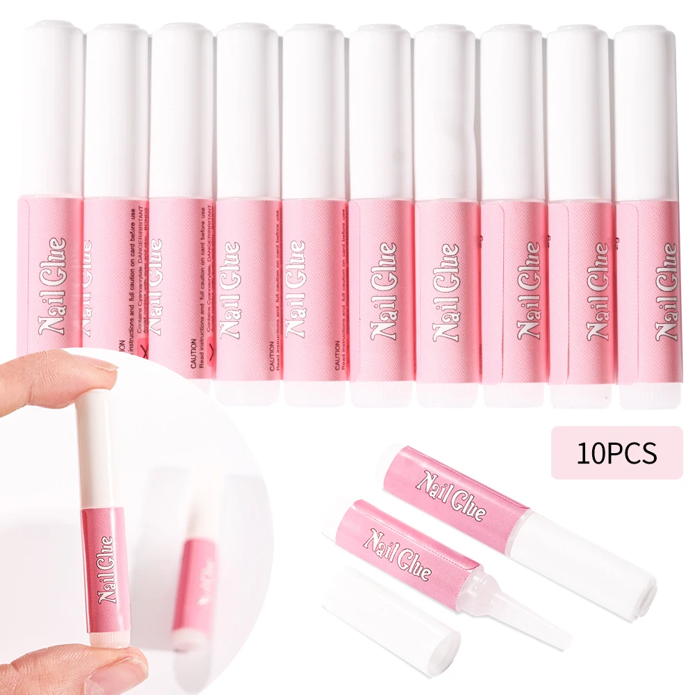 100Pcs Pack Nails Repair Glue for Acrylic Press On Nail Tips Adhesive Super Bond for DIY Nail Art LONG LASTING Adhesive Bond 3