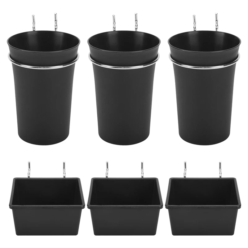 6 Sets Pegboard Bins Pegboard Cups With Hooks, Pegboard Hooks Assortment, Hooks For Pegboard Cup Holder For Organizing