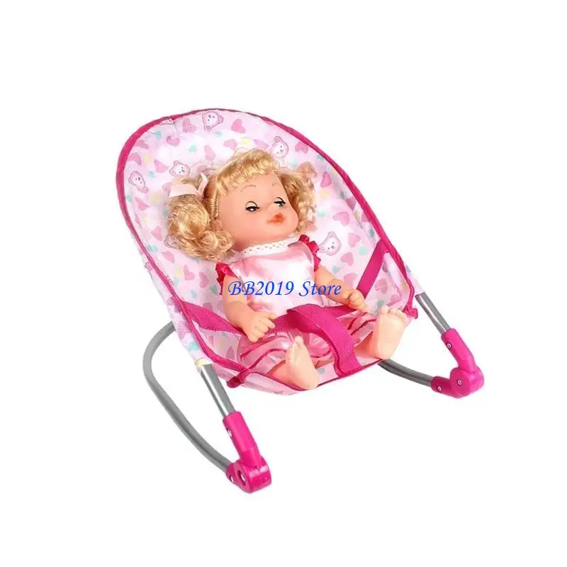 Q0KB Багатофункціональна інтерактивна ігрова ліжечко Модний аксесуар для більшості ляльок Reborns Craft Міцні пластикові матеріали