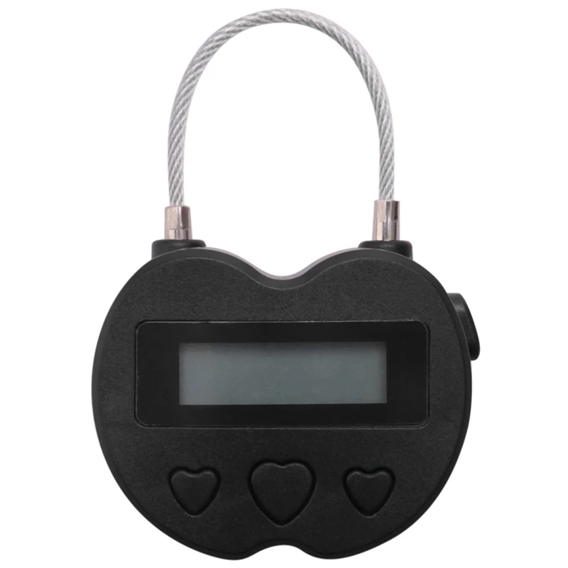 

Smart Time Lock LCD Display Time Lock USB Rechargeable Temporary Timer Padlock Travel Electronic Timer