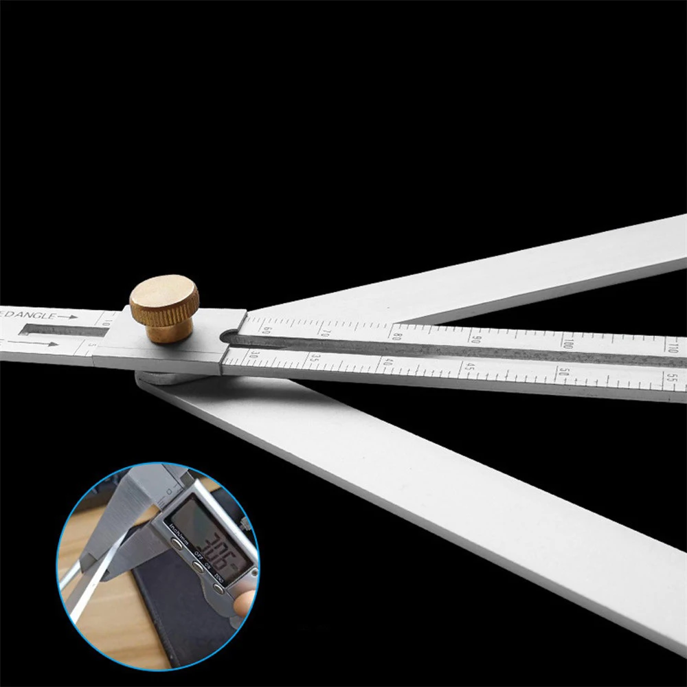 Multi-angle Corner Angle Finder Aluminum Protractor Tile Wood Ruler Woodworking Model Craft Angle