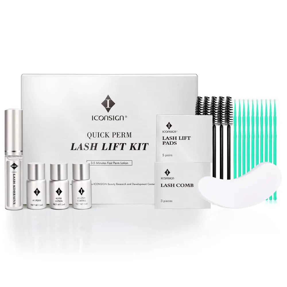 ICONSIGN Lash Lift Kit 3-5Mins Quick Eyelash Perm Set Lifting Eyelashes Lashes Lifting Set Lash Curl Eye Makeup Tools Wholesale