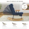 Rocking Chair with Footrest-Glider Rocker Chair Adjustable Backrest Plush Teddy Fabric Sturdy Construction versatile chair any 4
